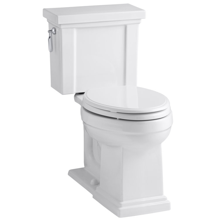 White High Efficiency Two-Piece Elongated Toilet