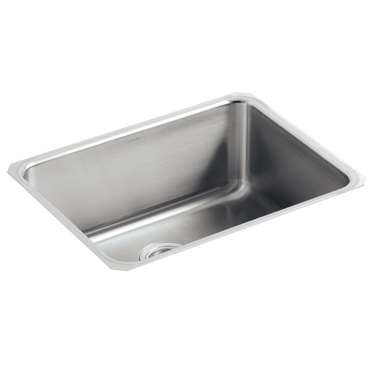 Stainless Steel Medium Rectangular Under-Mount Kitchen Sink