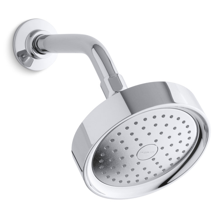 Polished Chrome Square Wall Mounted Shower Head