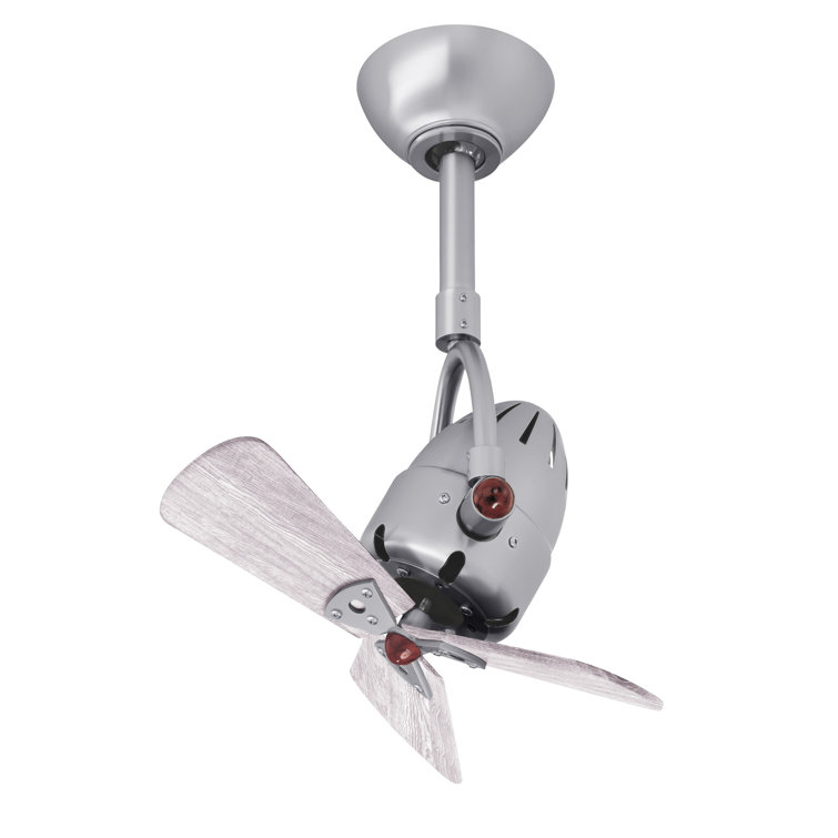 16'' Brushed Nickel and Barn Wood Tone Ceiling Fan with Remote