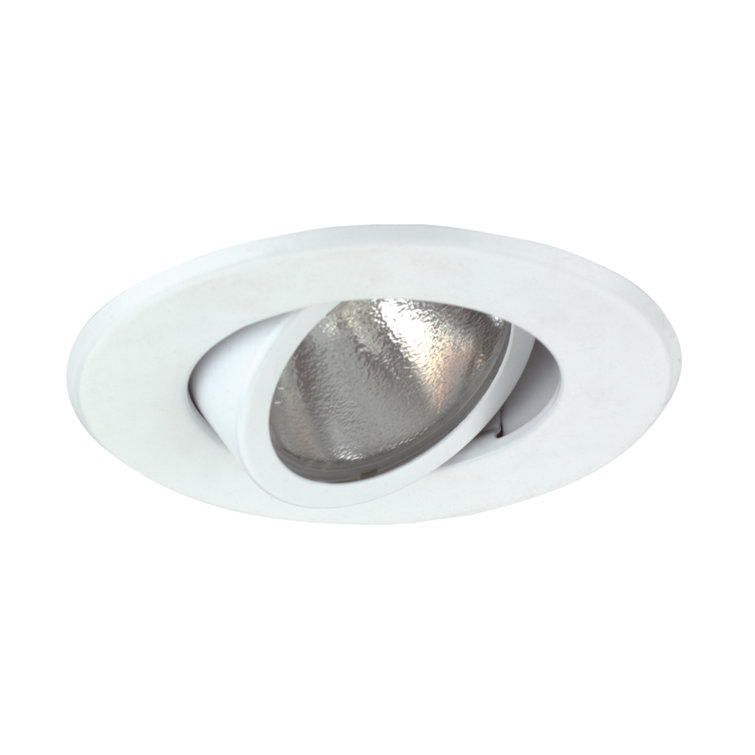 White Adjustable 4'' Recessed Ceiling Light Trim