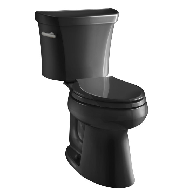 High Efficiency Black Elongated Two-Piece Toilet