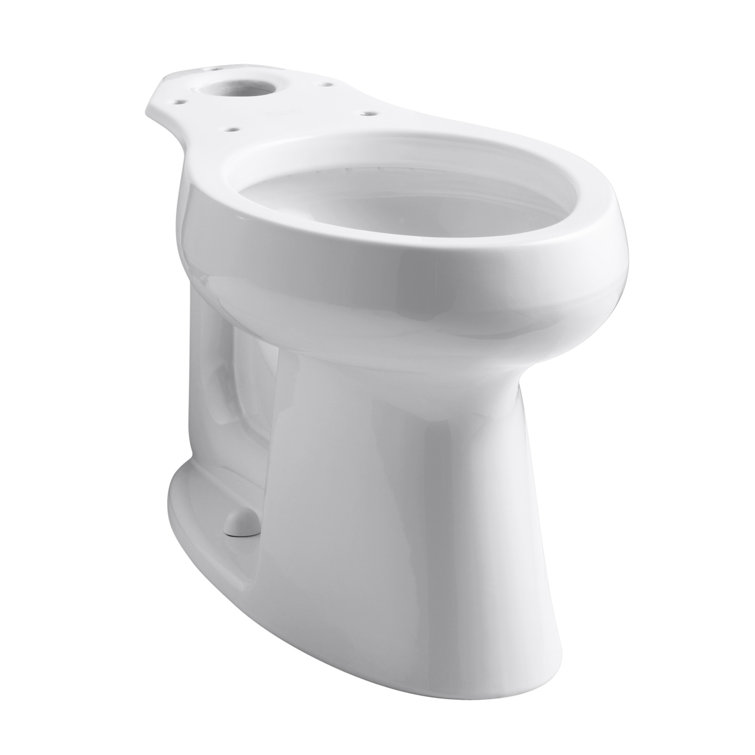 White High Efficiency Elongated Free Standing Toilet Bowl