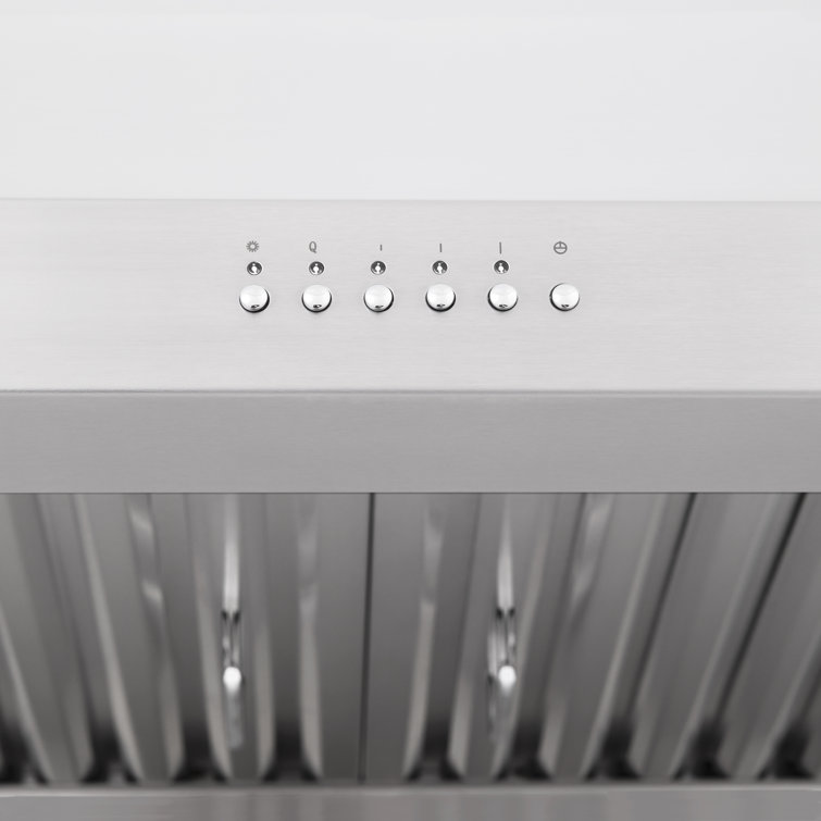 36" Brushed Stainless Steel Convertible Under Cabinet Range Hood