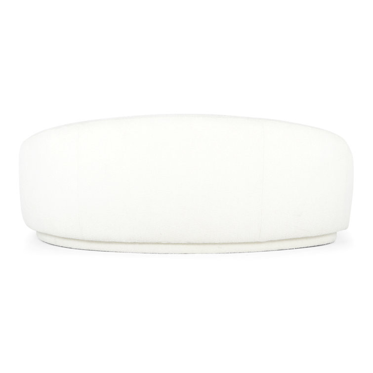 Excelsior 79'' Cream Boucle Curved Contemporary Sofa