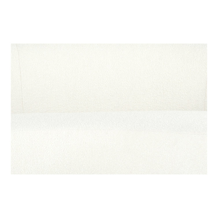 Excelsior 79'' Cream Boucle Curved Contemporary Sofa