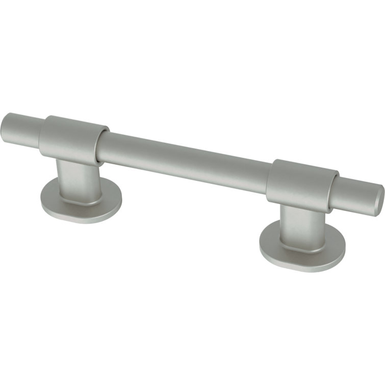 Adjustable Satin Nickel Bar Cabinet Drawer Pulls with Mounting Hardware
