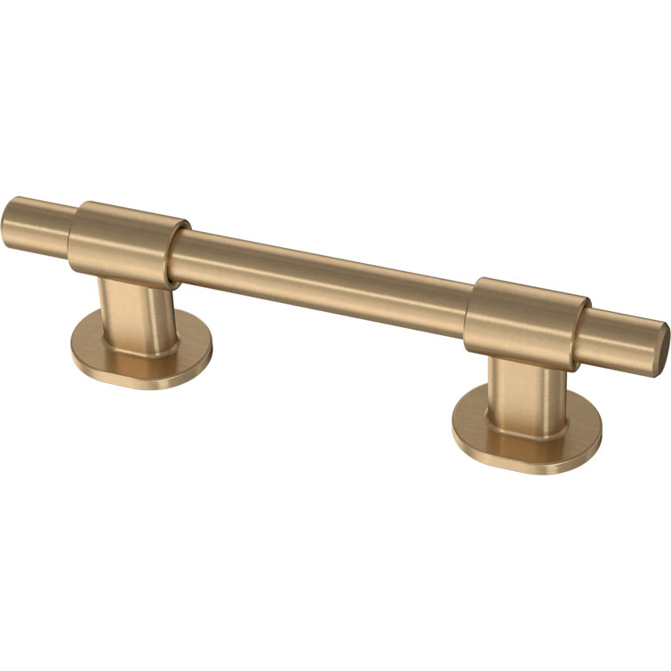 Adjustable Champagne Bronze Bar Cabinet Pulls with Mounting Hardware