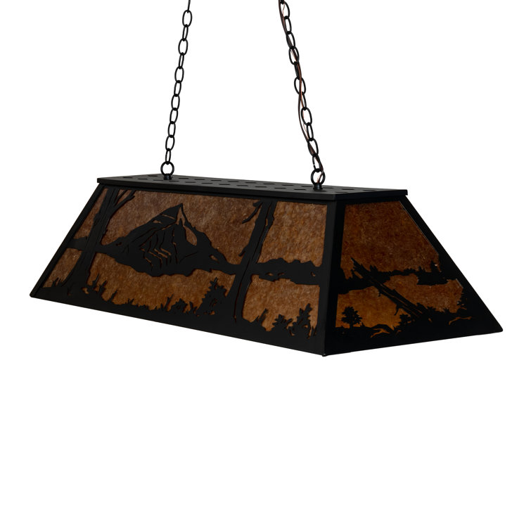 Black Glass 3-Light Indoor/Outdoor Candelabra Pendant