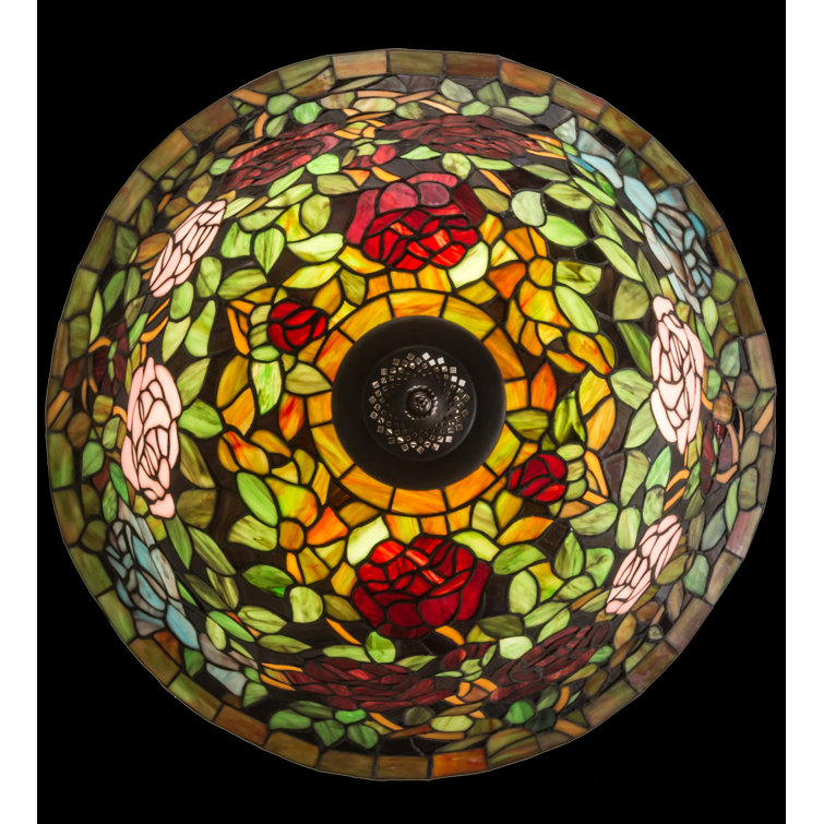 Tiffany Rosebush 3-Light Indoor/Outdoor Bronze Pendant
