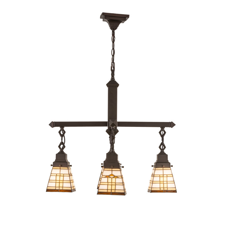Arrowhead Mission 4-Light Mahogany Bronze Chandelier