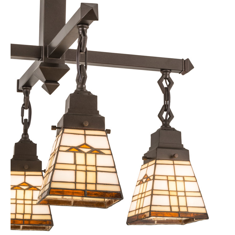 Arrowhead Mission 4-Light Mahogany Bronze Chandelier