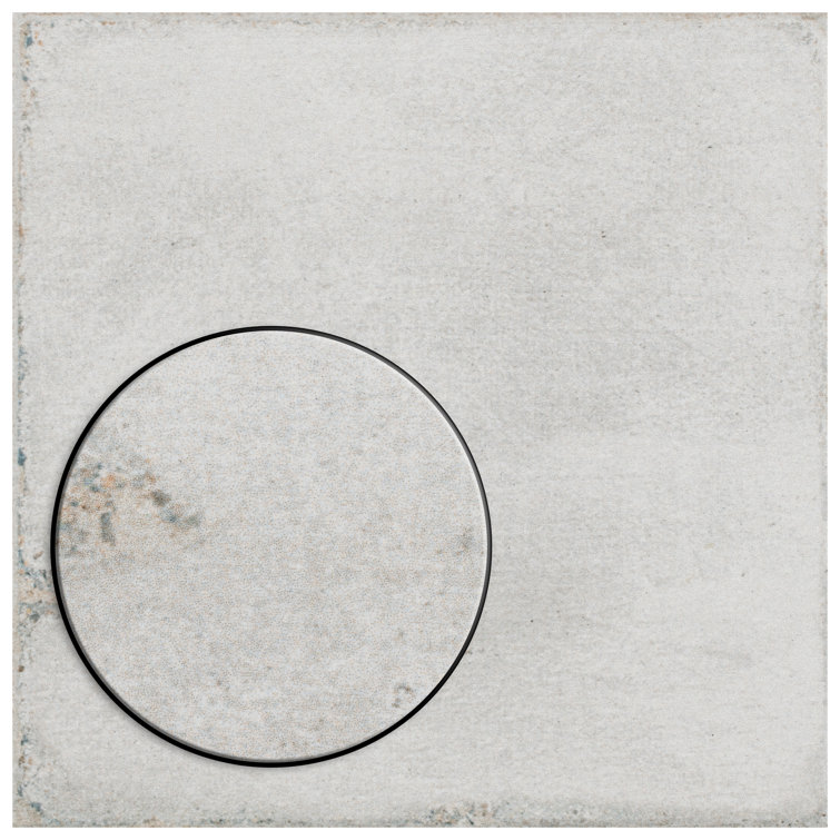 Barcelona White Matte Porcelain 6" x 6" Floor and Wall Tile