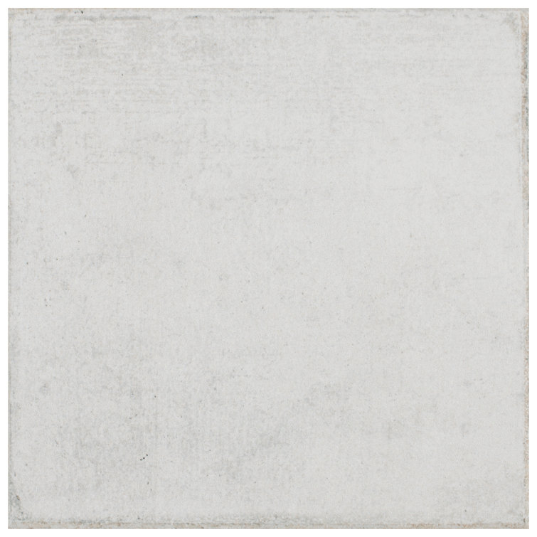 Barcelona White Matte Porcelain 6" x 6" Floor and Wall Tile