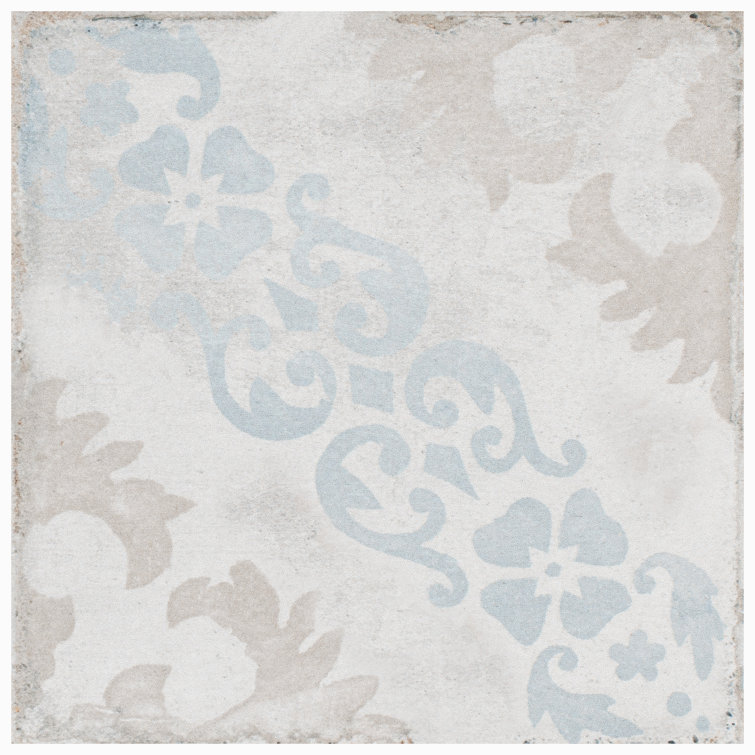 Barcelona 6" x 6" Matte Porcelain Patterned Wall and Floor Tile