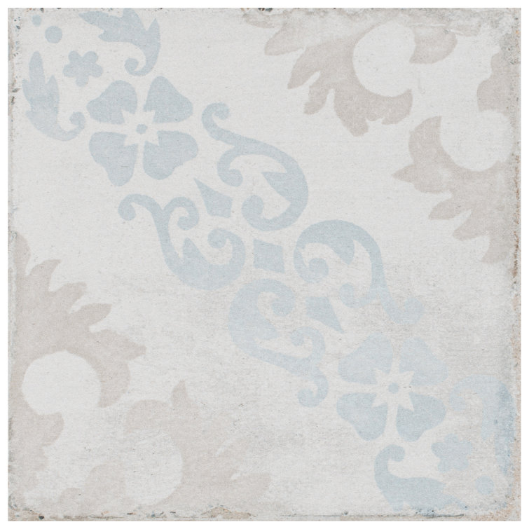 Barcelona 6" x 6" Matte Porcelain Patterned Wall and Floor Tile