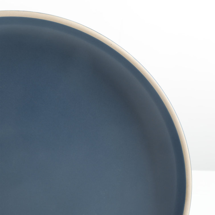 Cobalt Blue Ceramic 16-Piece Dinnerware Set, Service for 4