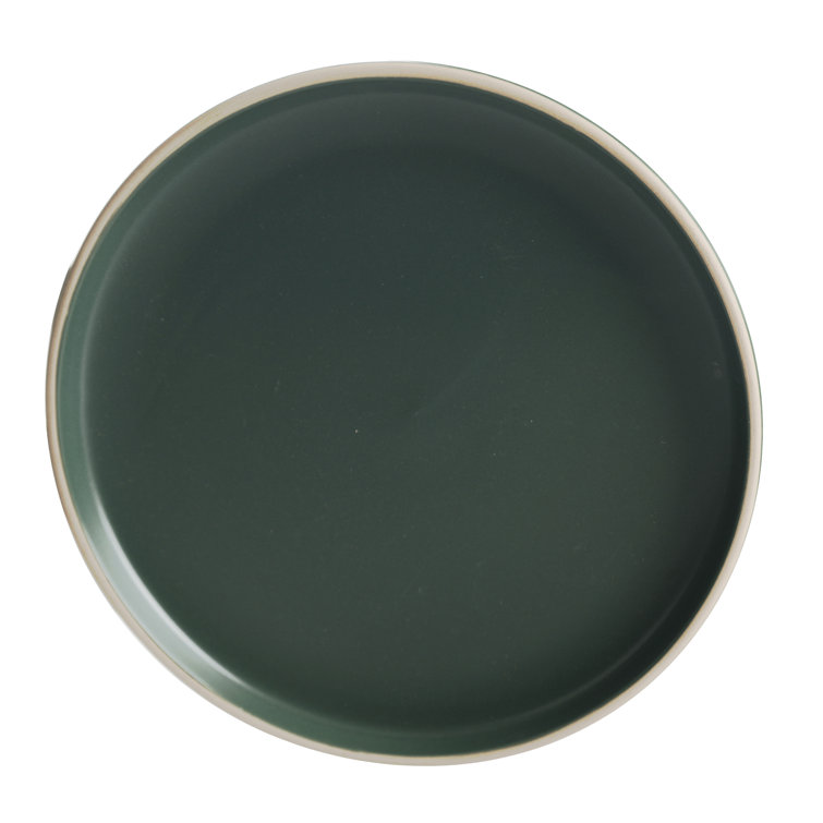 Green Ceramic 16-Piece Dinnerware Set with Matte Finish