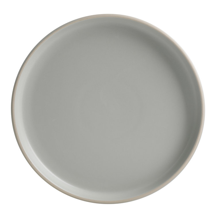 Light Gray Ceramic 16-Piece Dinnerware Set, Service for 4