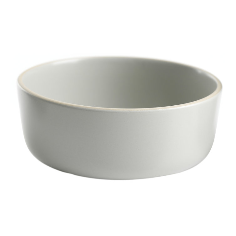 Light Gray Ceramic 16-Piece Dinnerware Set, Service for 4