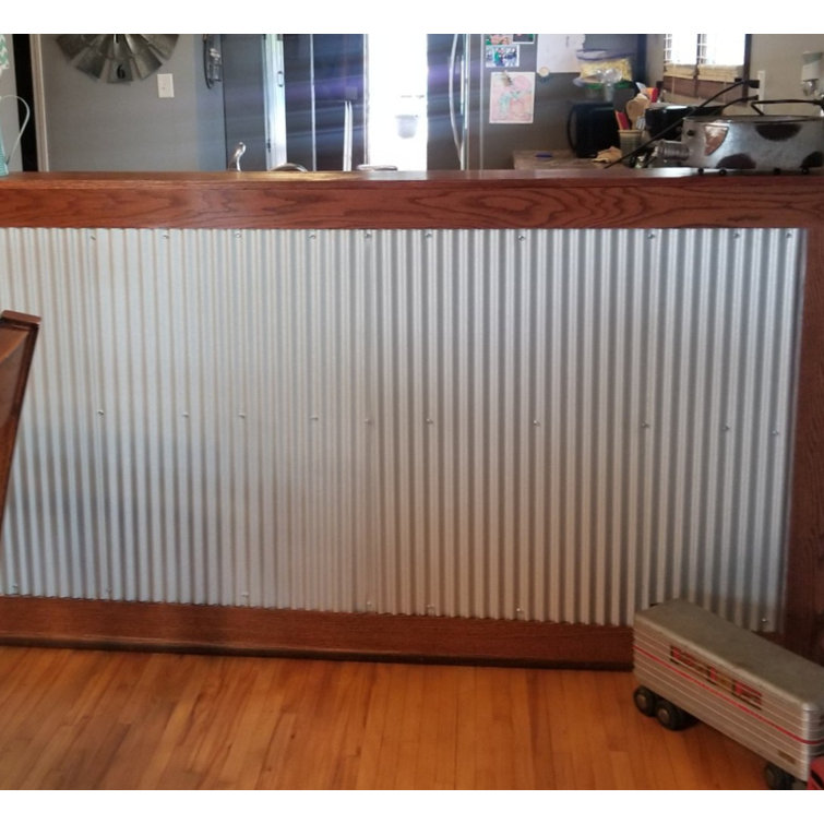 Galvalume Silver 24in x 36in Corrugated Metal Wall Panel