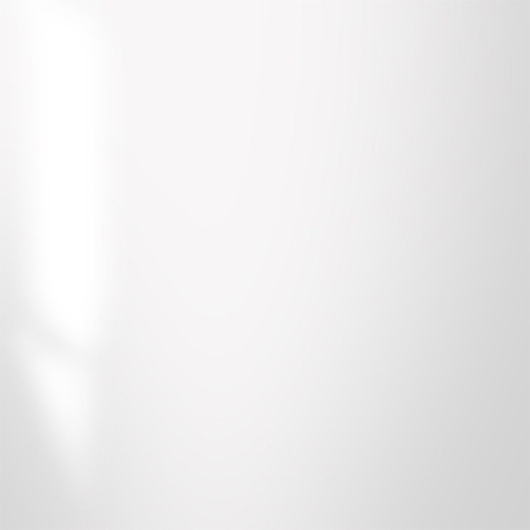 Vero Classic White Lacquered Metal Rectangular Wall Mirror