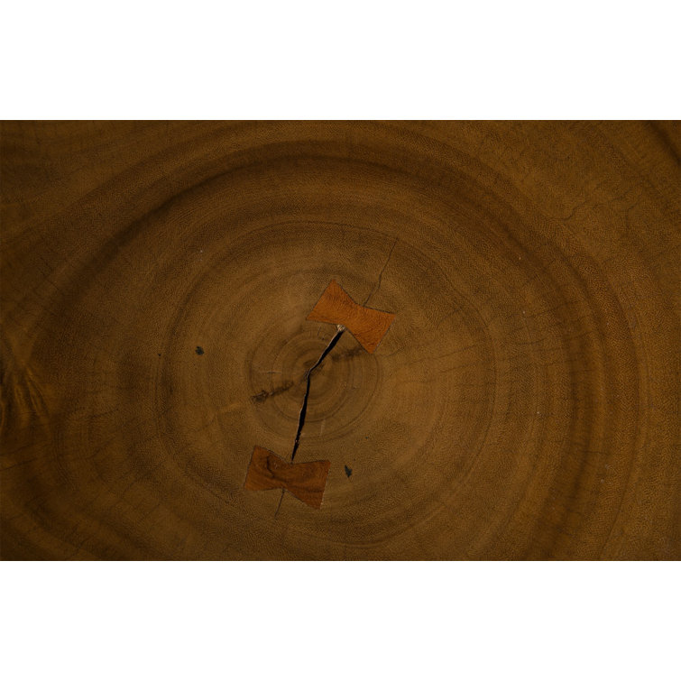 27" Modern Chamcha Wood Round Counter Height Pub Table