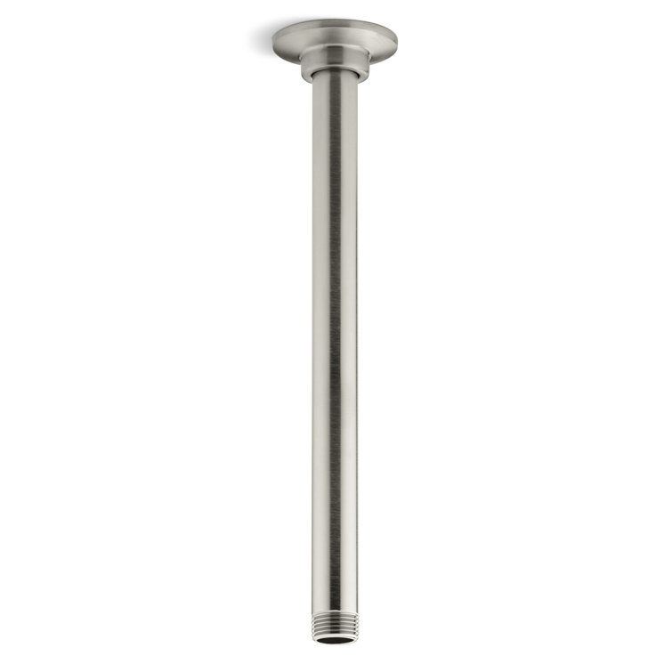 12" Vibrant Brushed Nickel Ceiling Mount Shower Arm