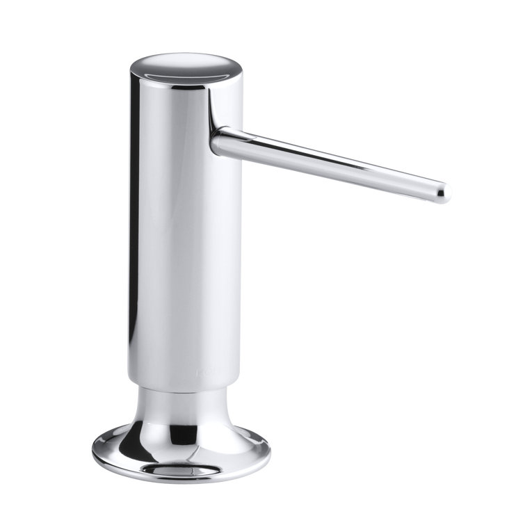 Polished Chrome Brass Soap and Lotion Dispenser