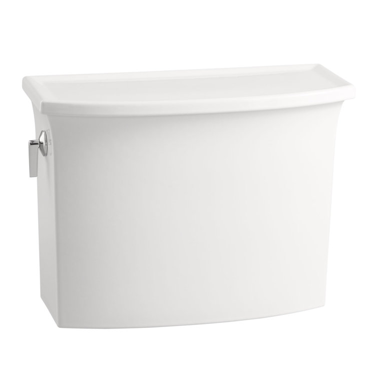 Archer White Ceramic Single Flush Toilet Tank
