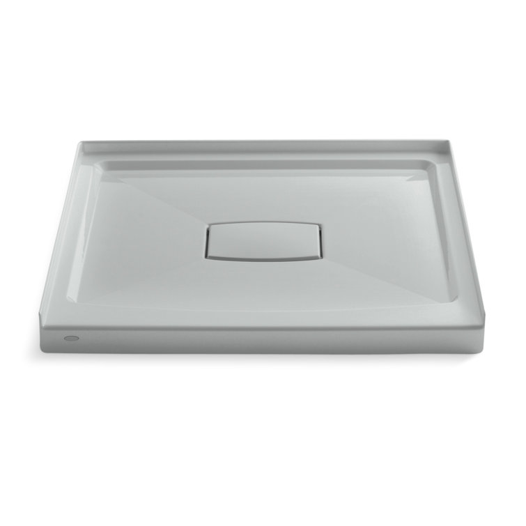 Ice Grey 36" x 36" Single Threshold Shower Base with Center Drain