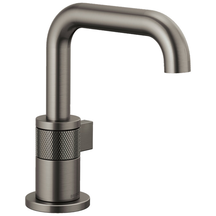 Litze Luxe Nickel 7.5" Modern Single Hole Brass Lavatory Faucet