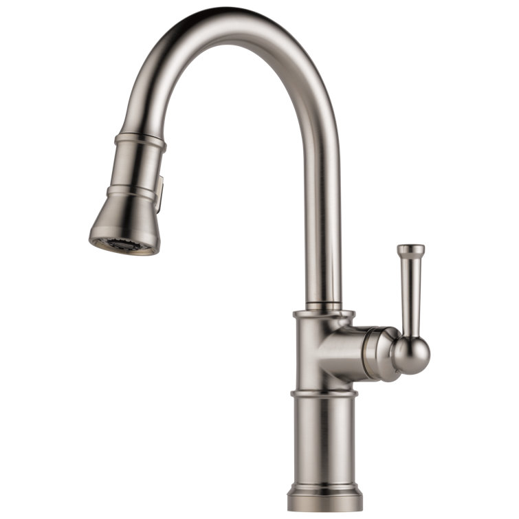 Stainless Steel Traditional Pull-Down Kitchen Faucet with Spray