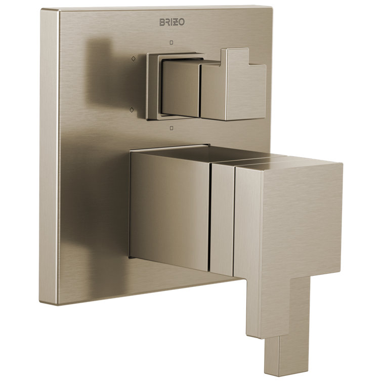 Brushed Nickel Wall-Mounted Thermostatic Shower Valve