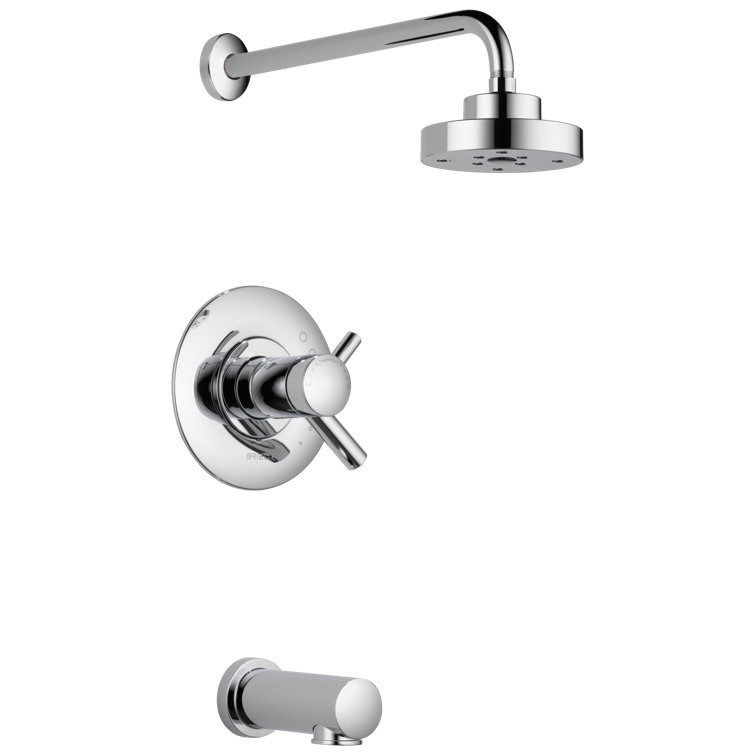 Chrome Multi-head Wall Mounted Thermostatic Tub/Shower