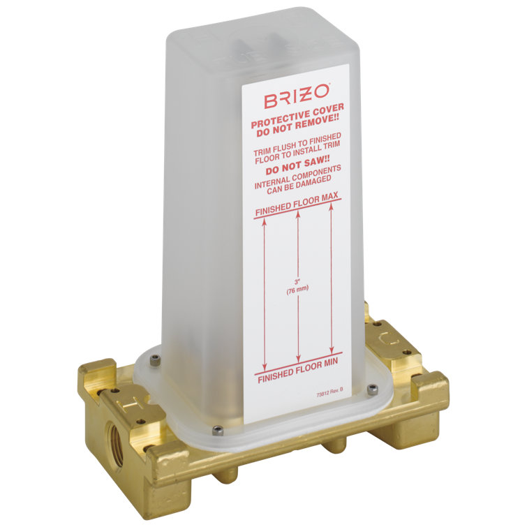 Brass Single-Handle Freestanding Tub Filler Rough-In Valve