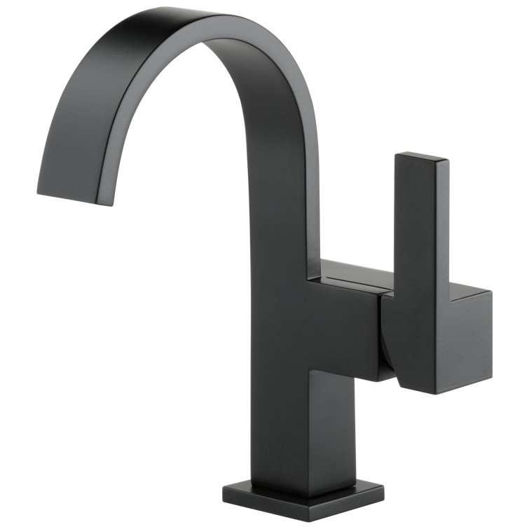 Matte Black Brass Single Hole Modern Faucet
