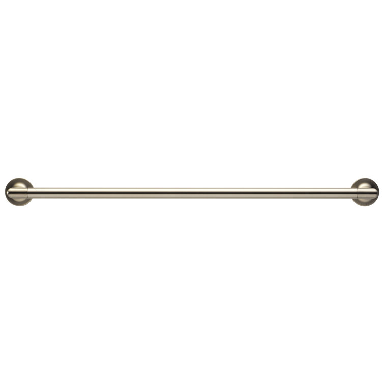 Brushed Nickel 24" Modern Wall Mounted Towel Bar