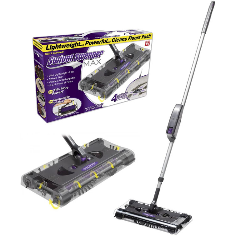 Cordless Swivel Stick Vacuum with Quad-Brush Technology