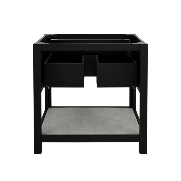 Midnight Oak Solace 30" Freestanding Single Vanity Base