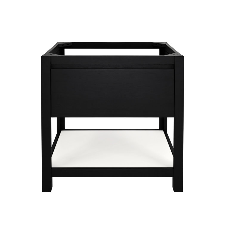 Midnight Oak 30" Single Freestanding Bathroom Vanity Base
