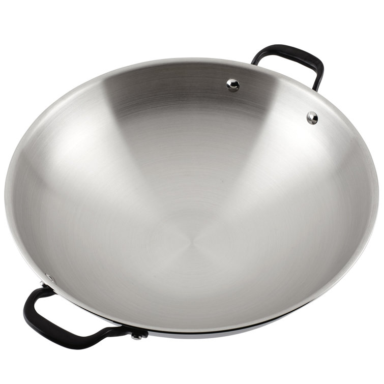 KitchenAid 15-Inch Stainless Steel Induction Wok with Handles