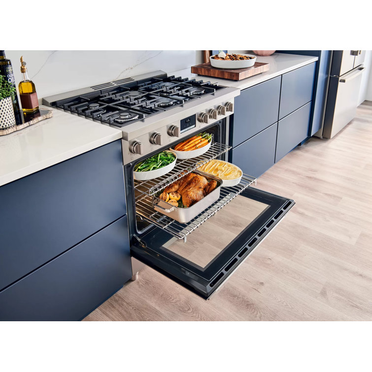 36" Stainless Steel Free-Standing Convection Gas Range