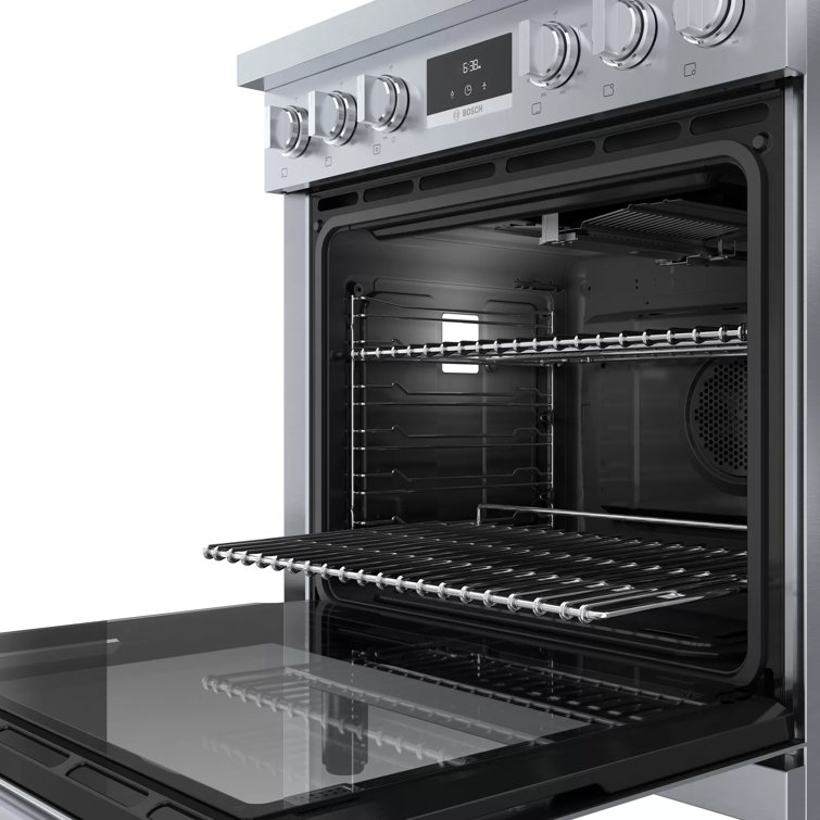 30" Stainless Steel Free-Standing Convection Gas Range
