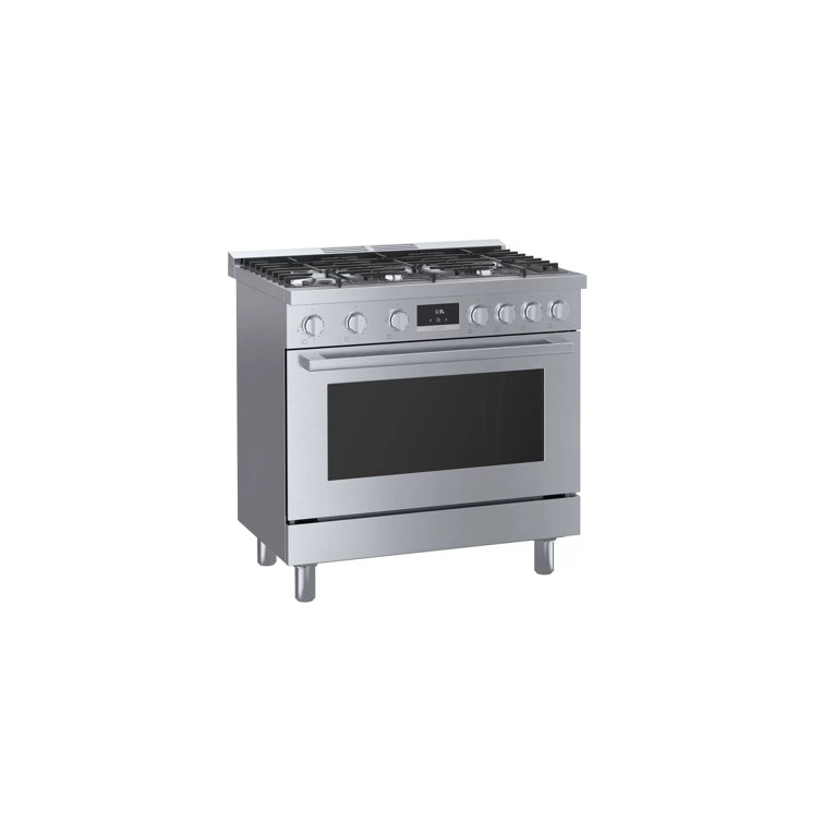 36" Stainless Steel Free-Standing Convection Gas Range