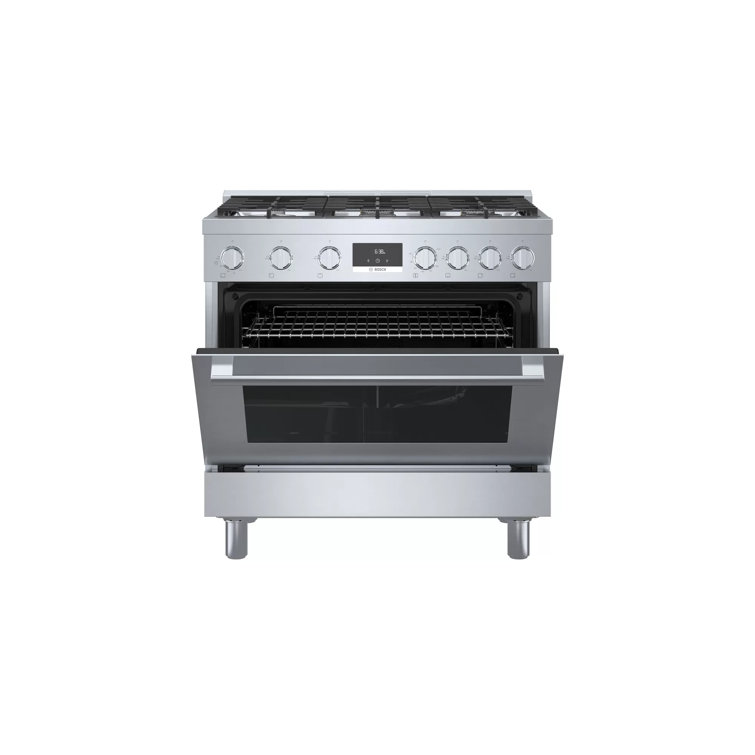 36" Stainless Steel Free-Standing Convection Gas Range