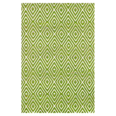 Sprout White Diamond Reversible Indoor/Outdoor Rug 2' x 3'