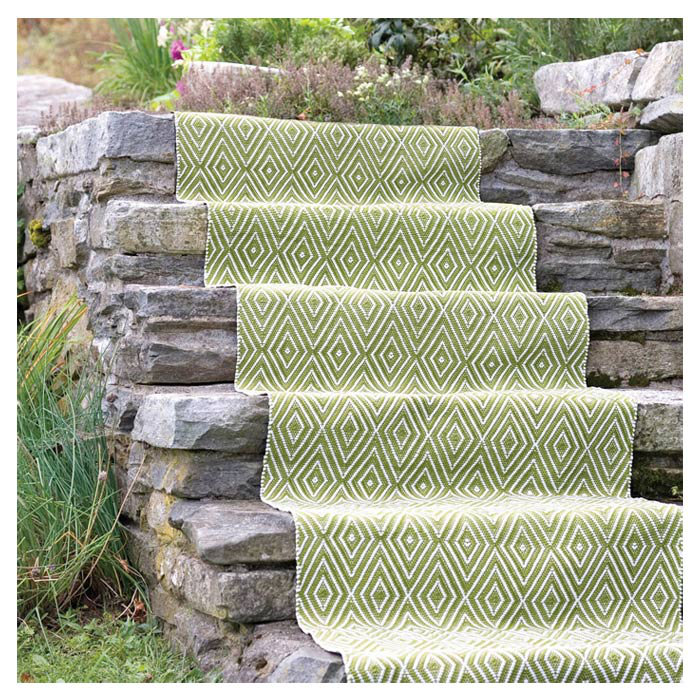 Sprout White Diamond Reversible Indoor/Outdoor Rug 2' x 3'