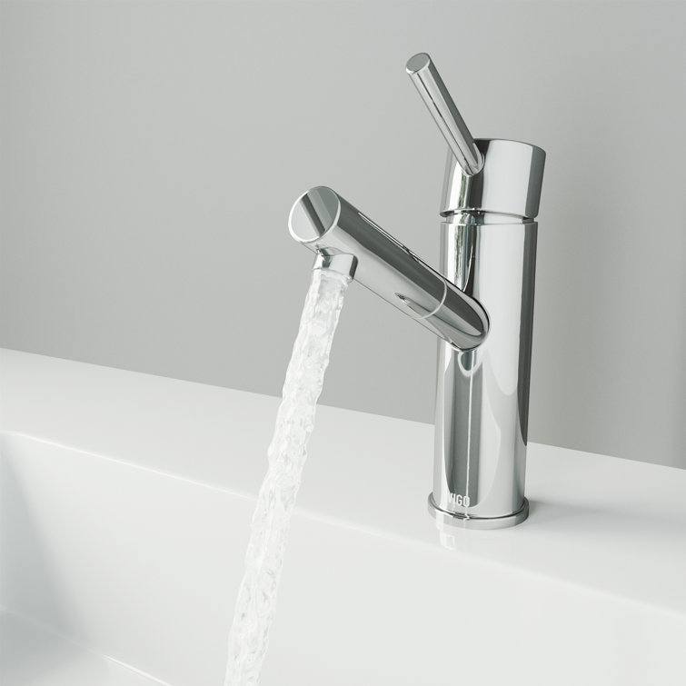 Noma Chrome Single Handle Single Hole Bathroom Faucet