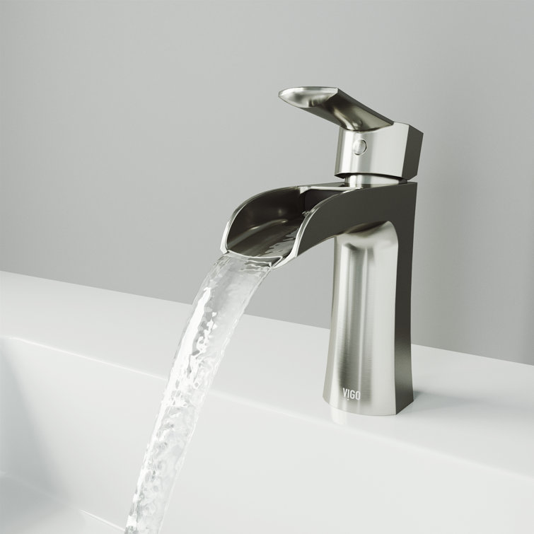 Paloma Modern Black Nickel Single-Hole Bathroom Faucet